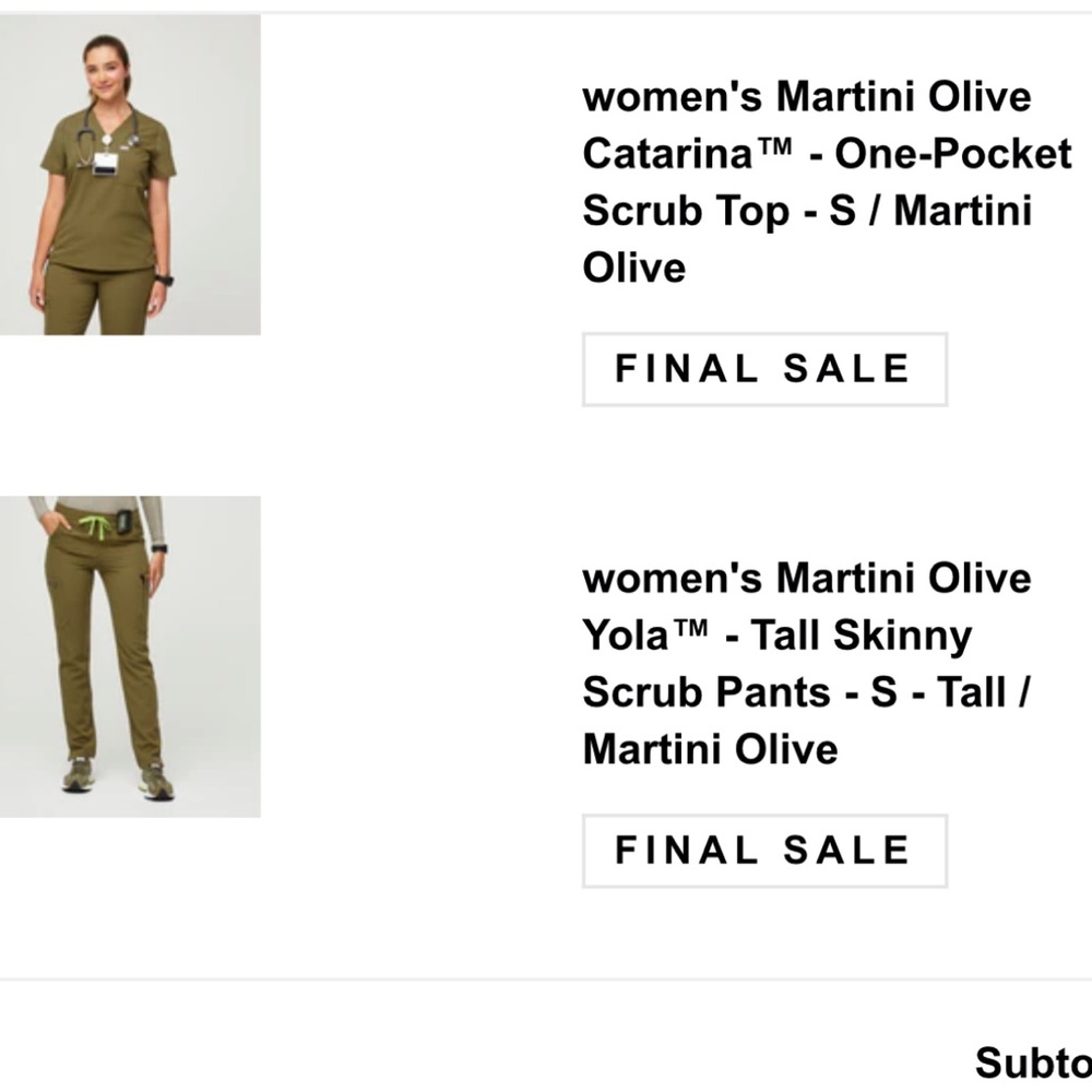 MARTINI OLIVE FIGS SET NEW with tags Small Caterina top.  Yola small tall bottom